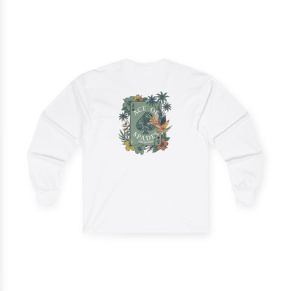 Ace of Spades Floral Heavy Cotton Long Sleeve