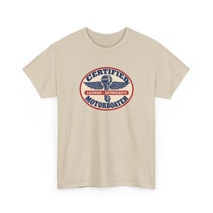 Certified Motorboater Heavy Cotton Tee