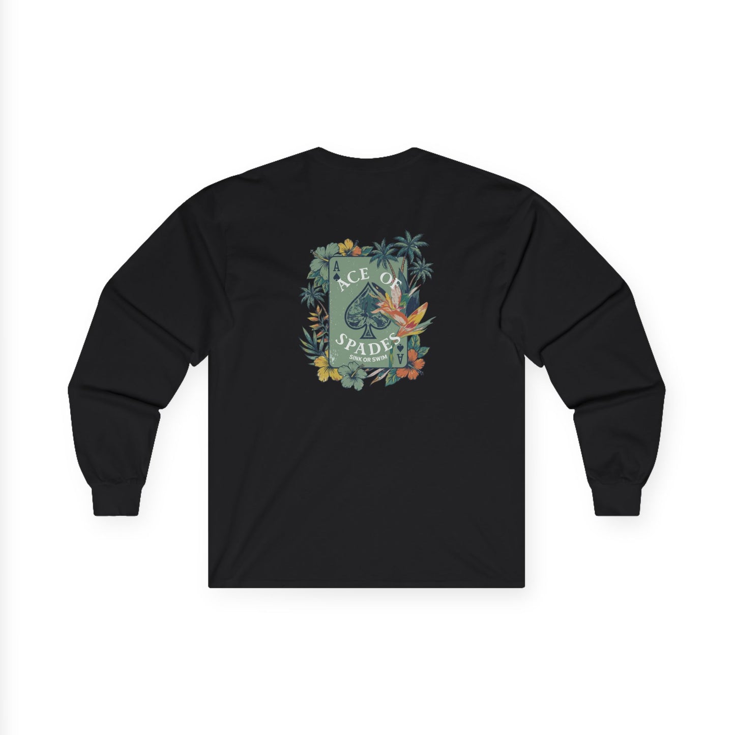 Ace of Spades Floral Heavy Cotton Long Sleeve
