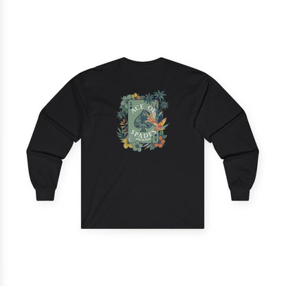 Ace of Spades Floral Heavy Cotton Long Sleeve
