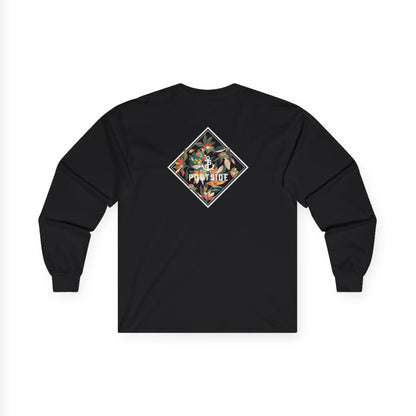 Floral Logo Heavy Cotton Long Sleeve