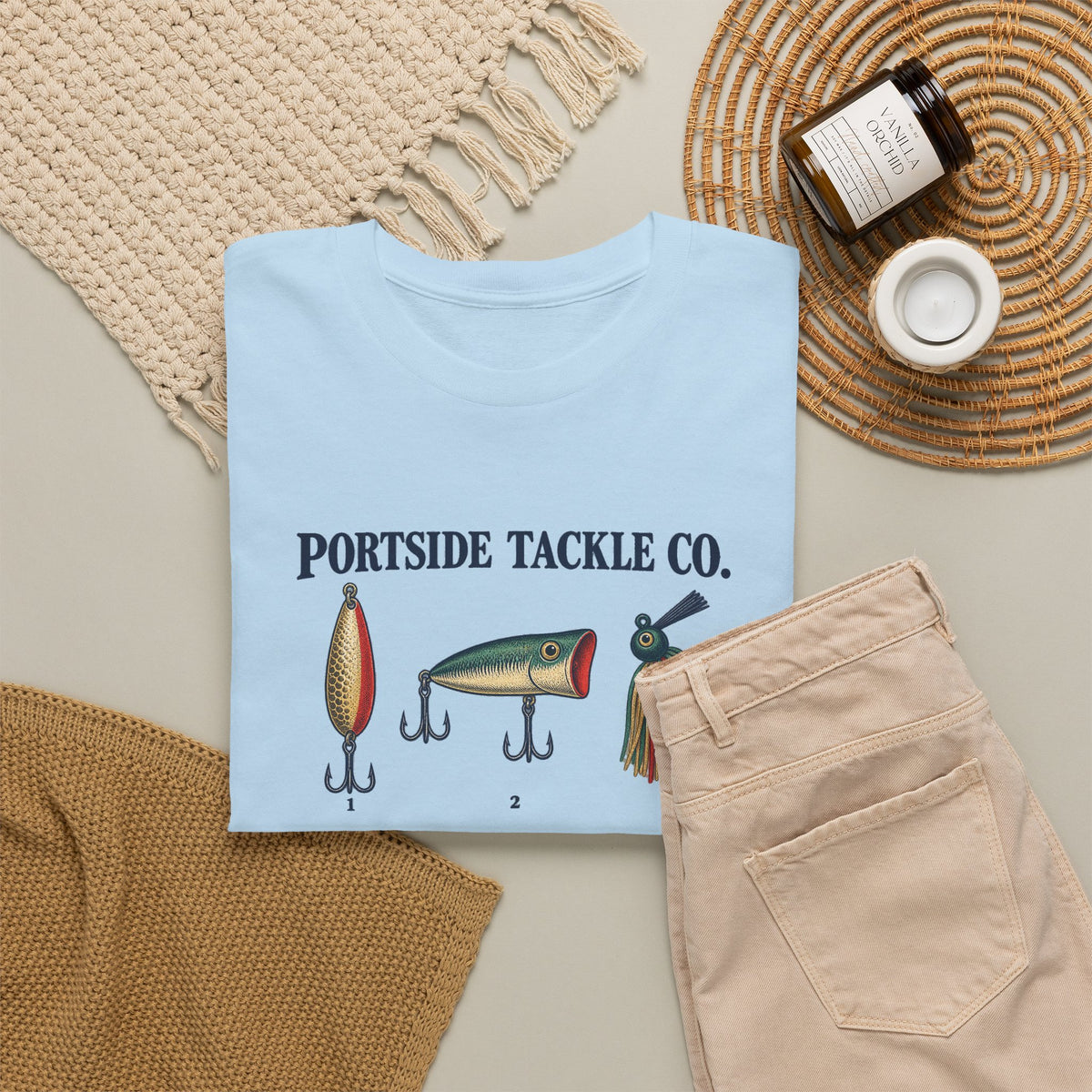 Portside Tackle Co. Lures Heavy Cotton Tee