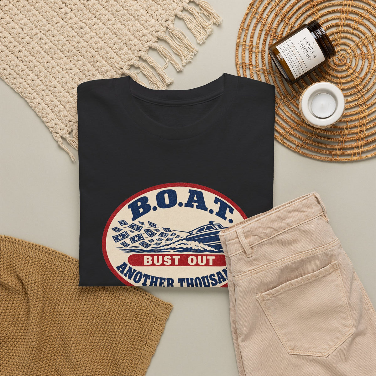 B.O.A.T. Bust Out Another Thousand Heavy Cotton Tee
