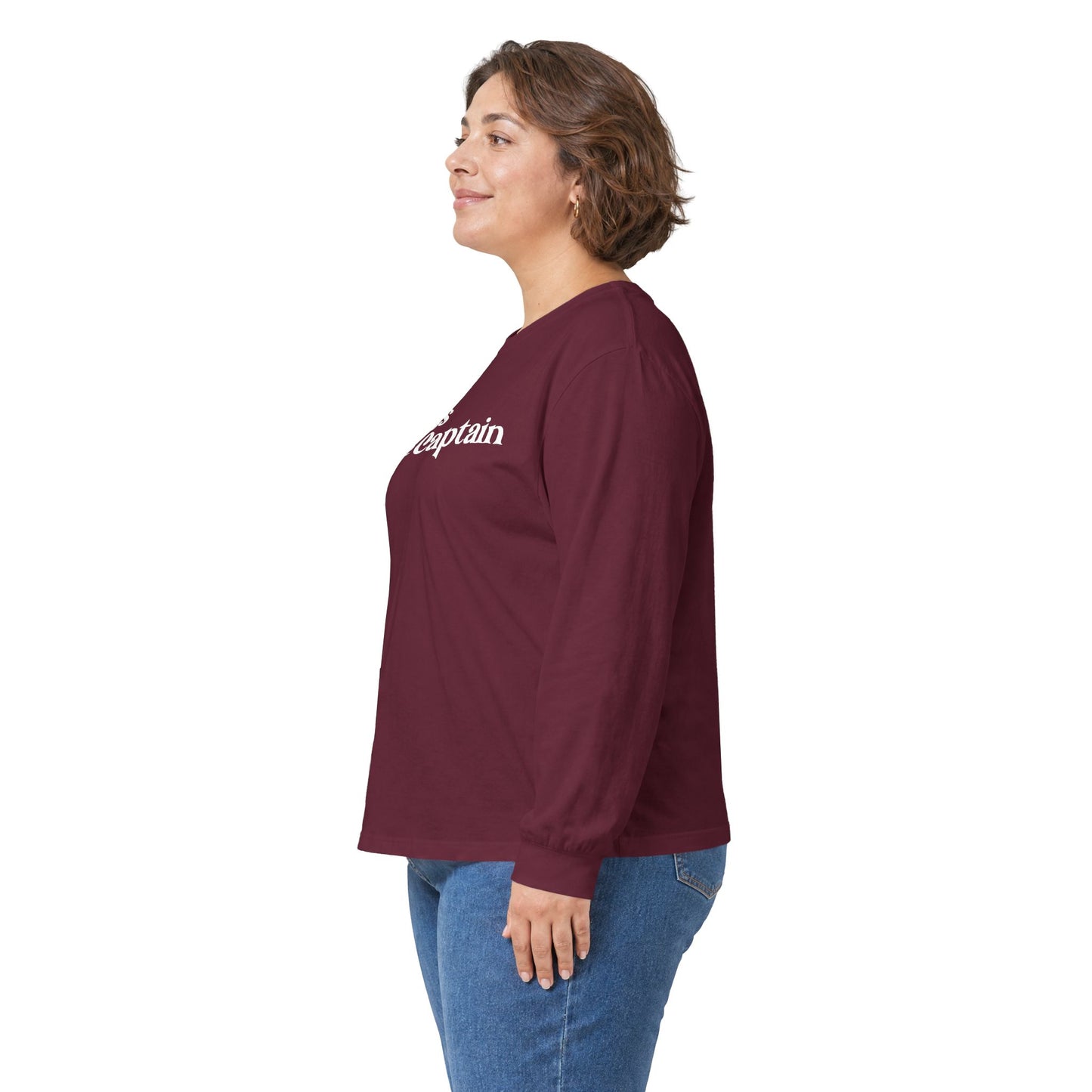 "Kiss The Captain" Heavy Cotton Long Sleeve