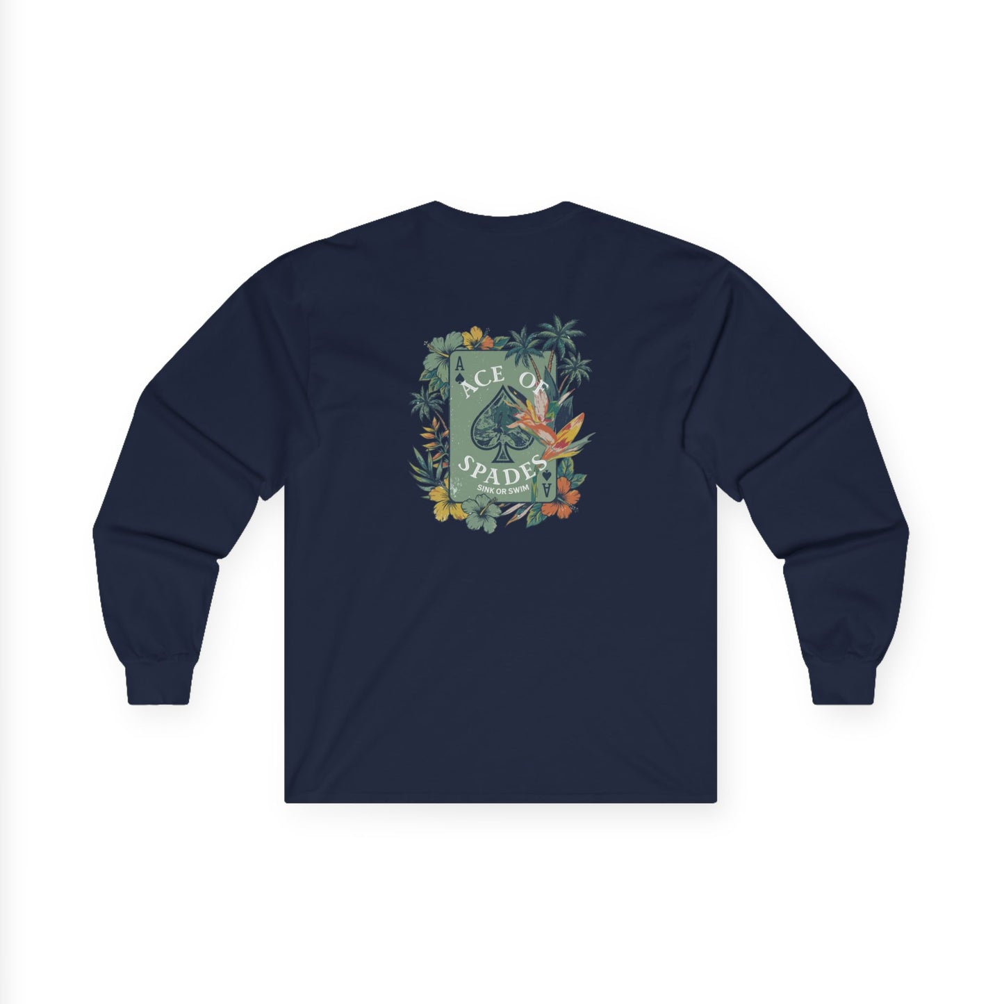Ace of Spades Floral Heavy Cotton Long Sleeve