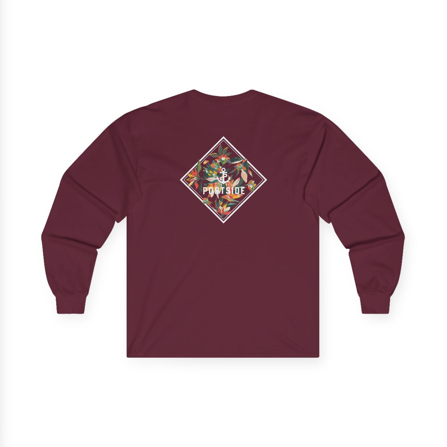 Floral Logo Heavy Cotton Long Sleeve