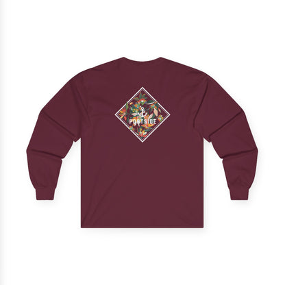 Floral Logo Heavy Cotton Long Sleeve