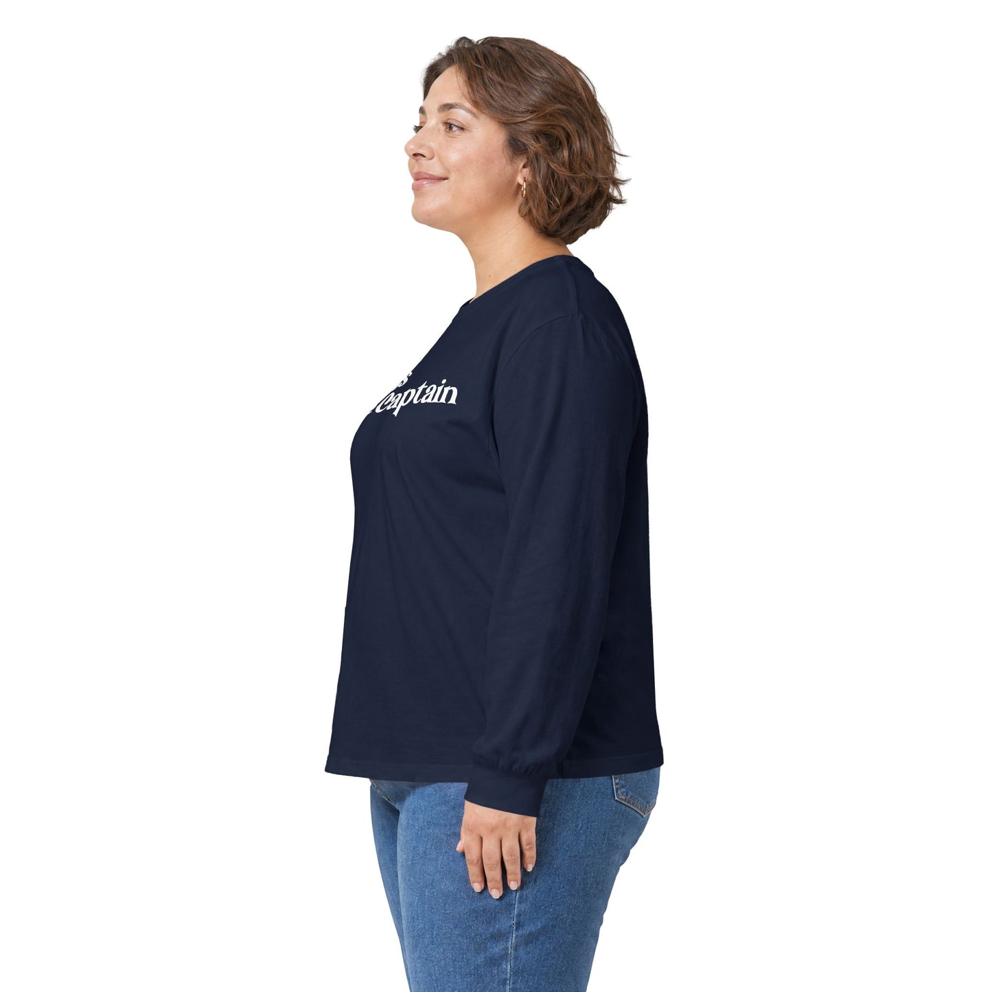 "Kiss The Captain" Heavy Cotton Long Sleeve