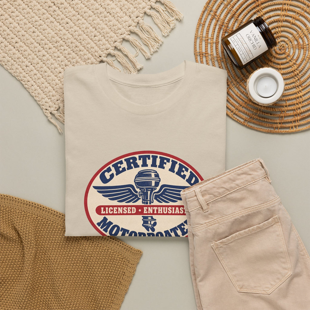 Certified Motorboater Heavy Cotton Tee