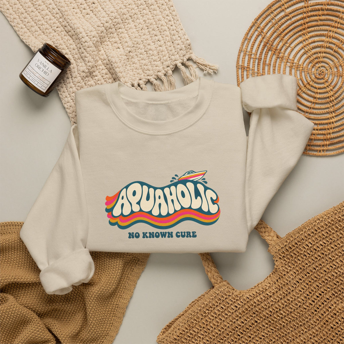 Aquaholic Heavy Blend Crewneck Sweatshirt