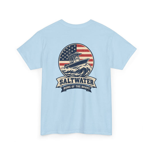 Saltwater Home of the Brave Heavy Cotton Tee