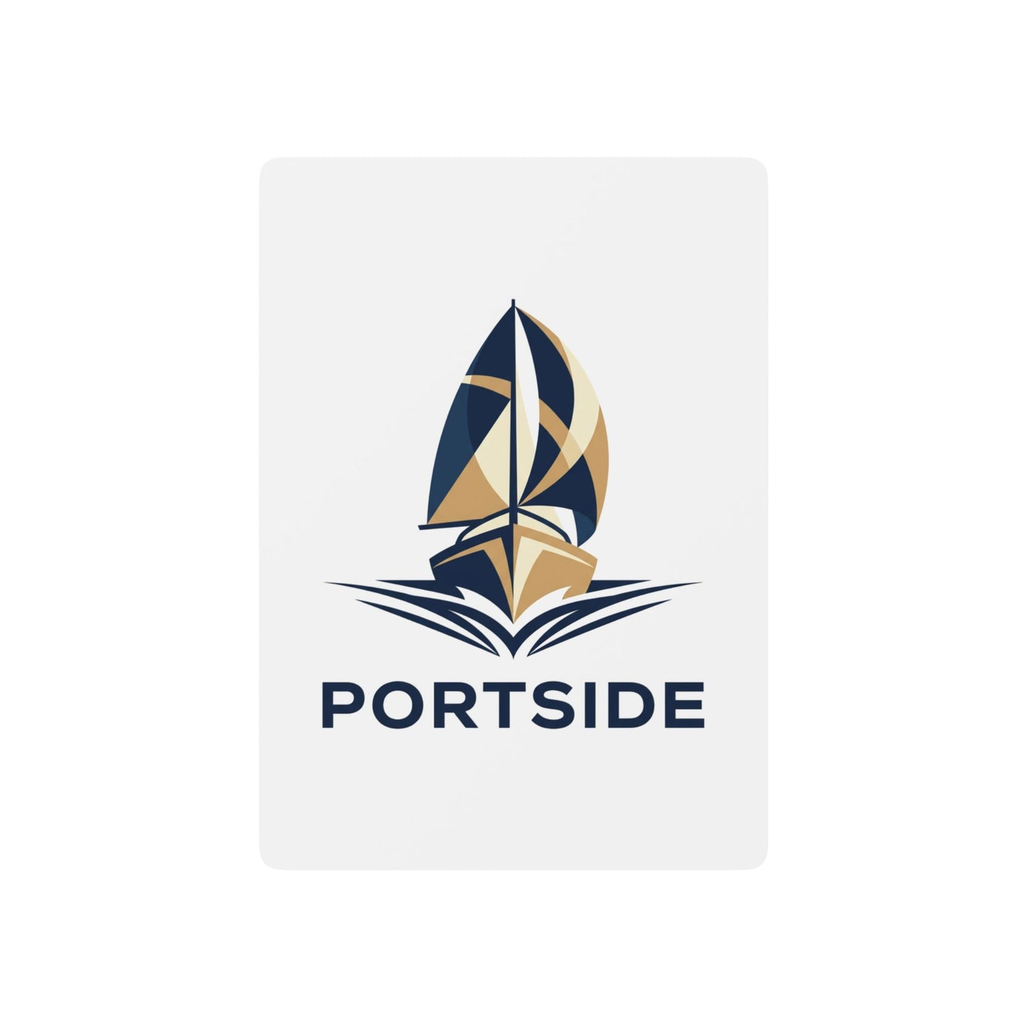 Nautical Poker Playing Cards — 'Portside' Sailboat Design