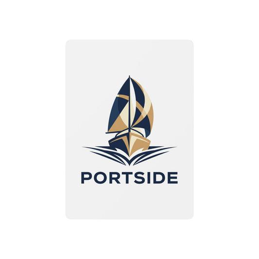 Nautical Poker Playing Cards — 'Portside' Sailboat Design