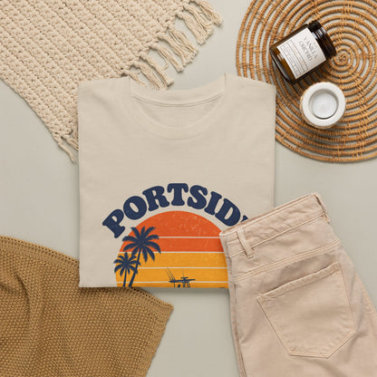 Portside Newport Harbor Sunset Heavy Cotton Tee