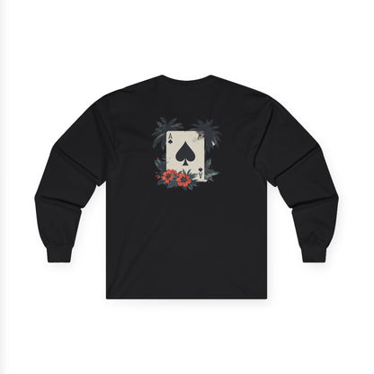 Ace of Spades Palm Tree Heavy Cotton Long Sleeve
