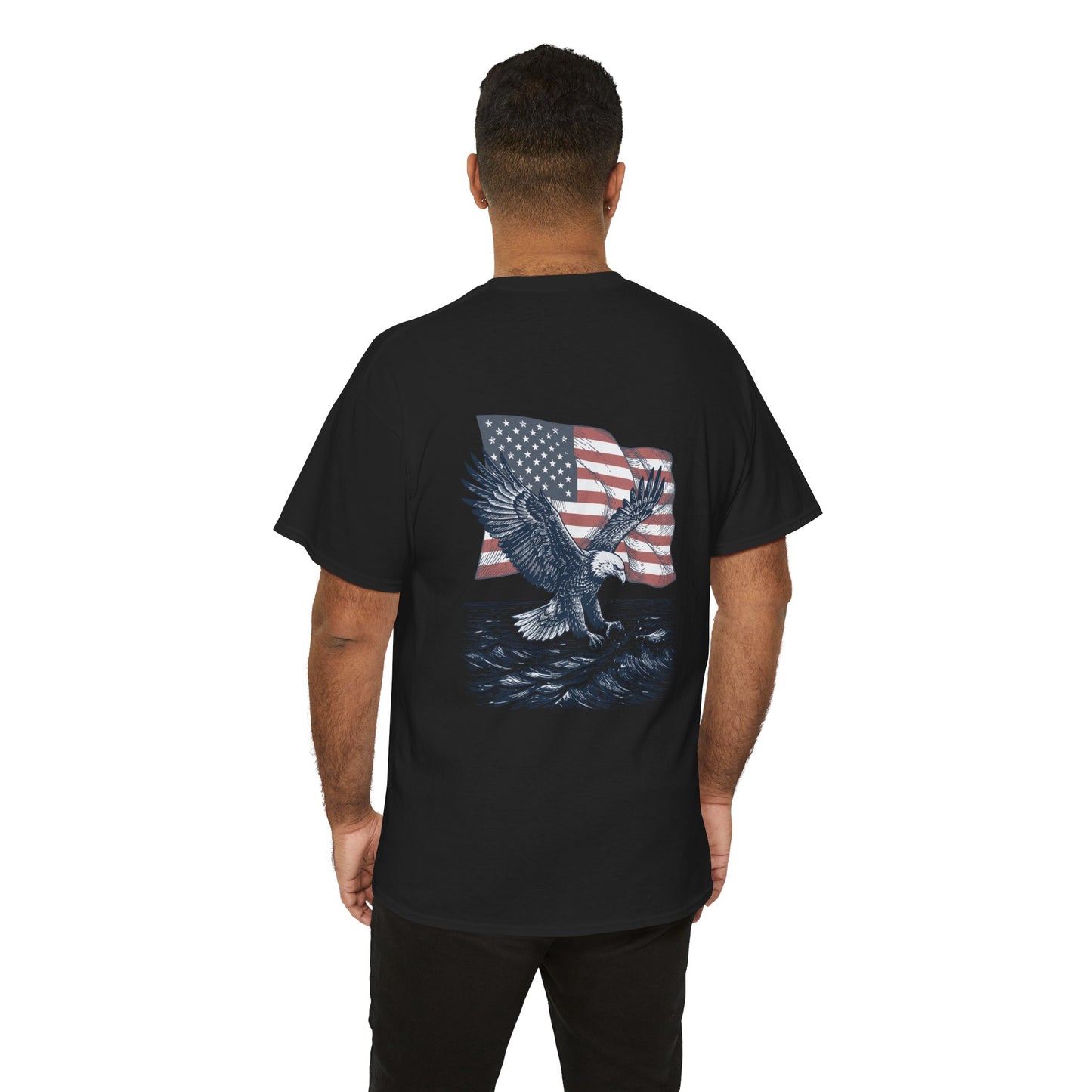 Patriotic Eagle Heavy Cotton Tee