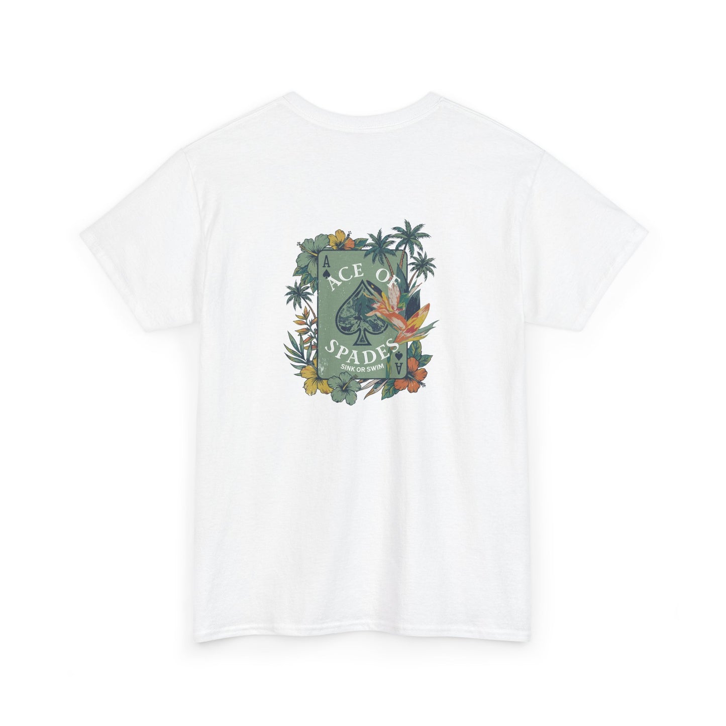Ace of Spades Floral Heavy Cotton Tee