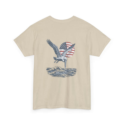 Patriotic Pelican Heavy Cotton Tee
