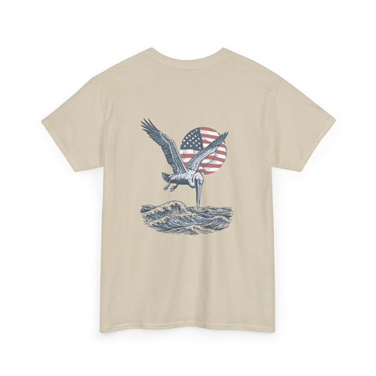 Patriotic Pelican Heavy Cotton Tee