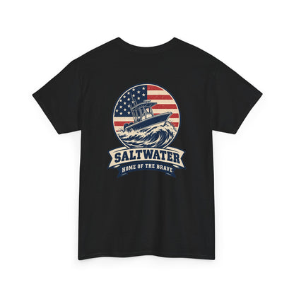 Saltwater Home of the Brave Heavy Cotton Tee
