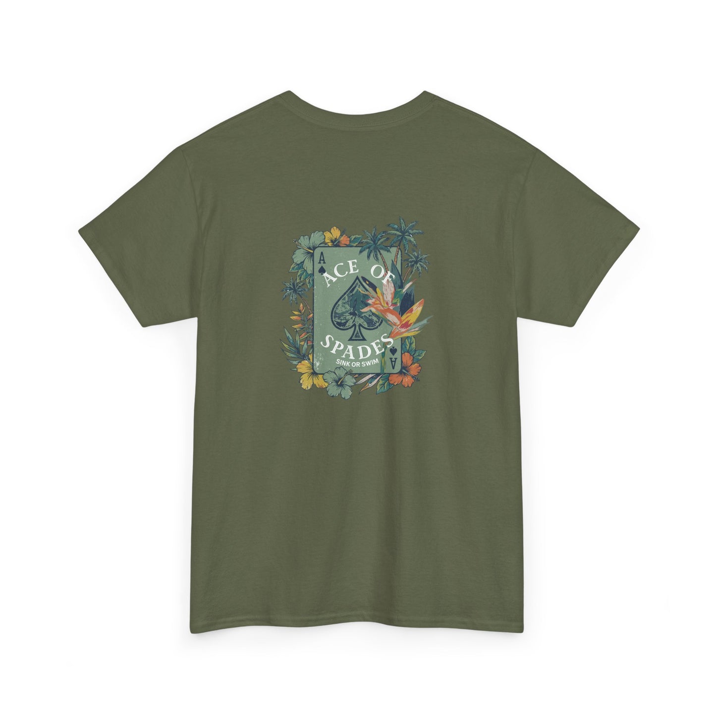 Ace of Spades Floral Heavy Cotton Tee