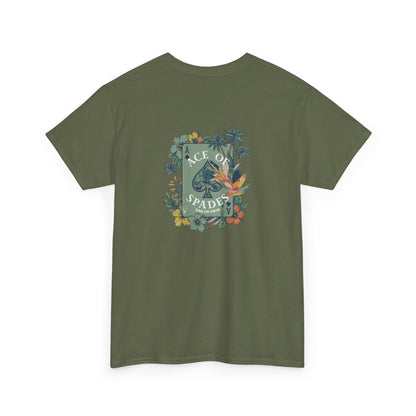 Ace of Spades Floral Heavy Cotton Tee