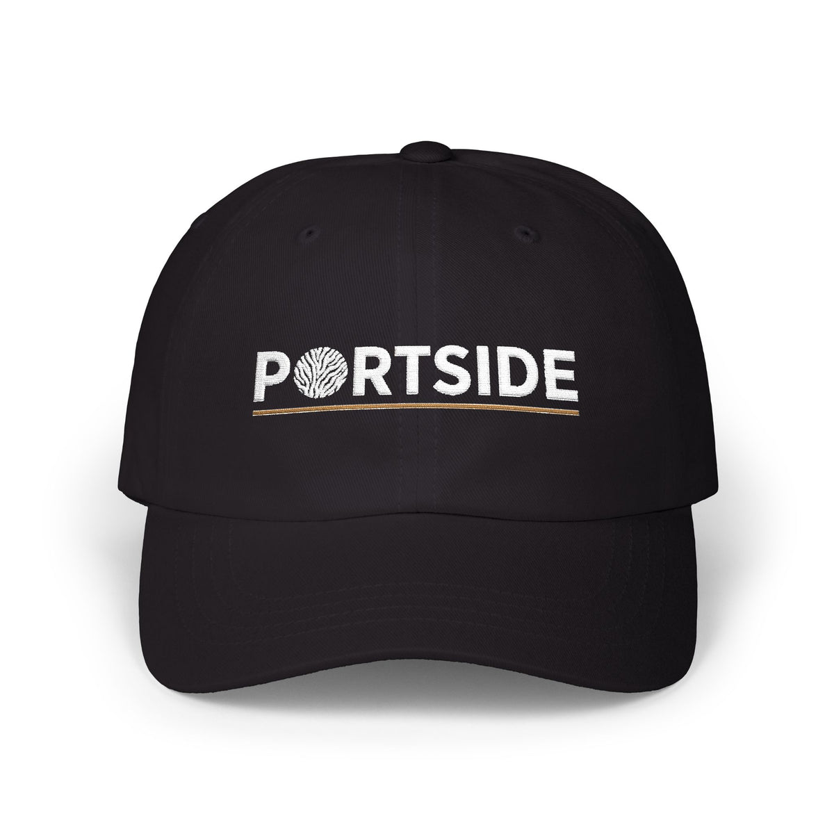 Portside Zebra Wordmark Embroidered Dad Cap