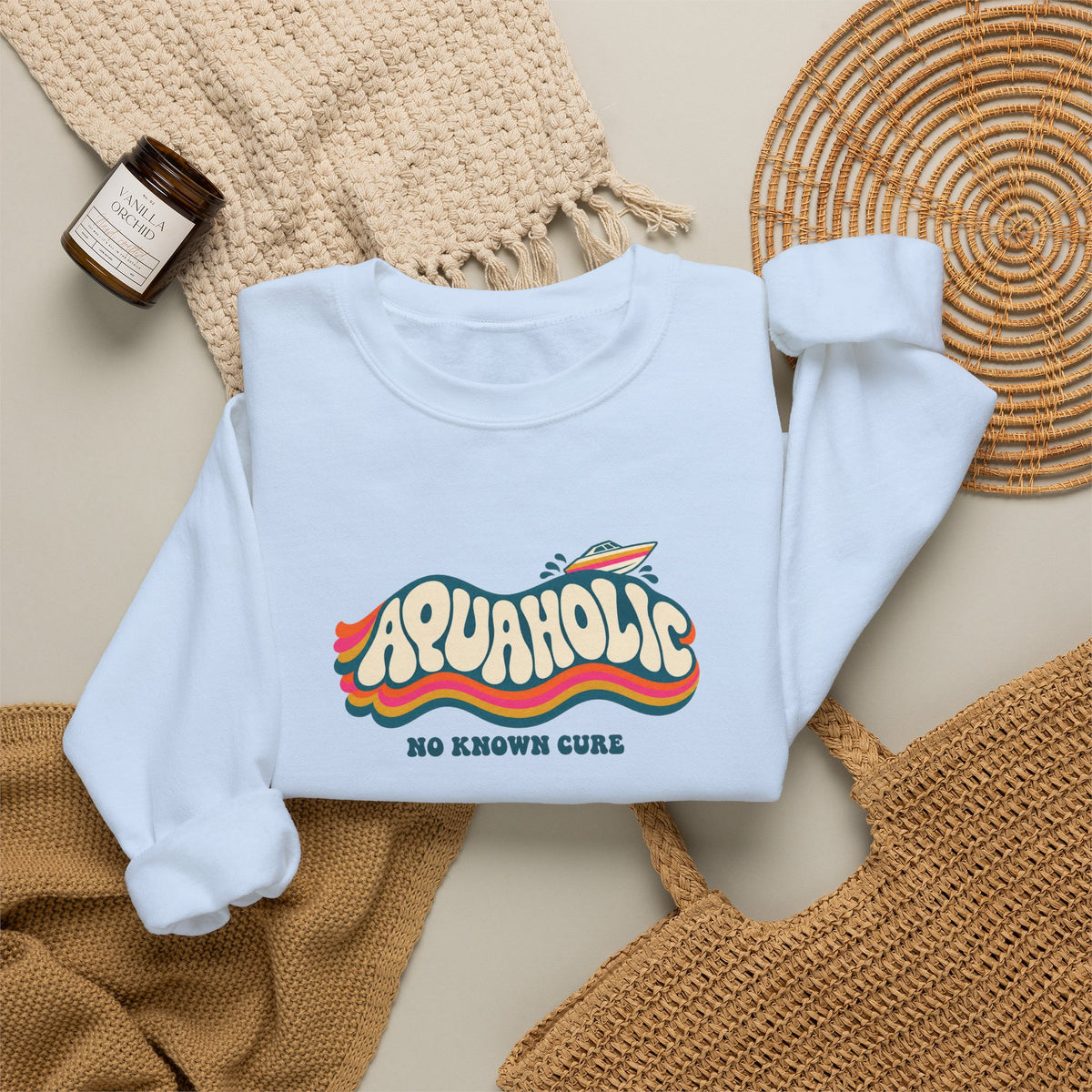 Aquaholic Heavy Blend Crewneck Sweatshirt