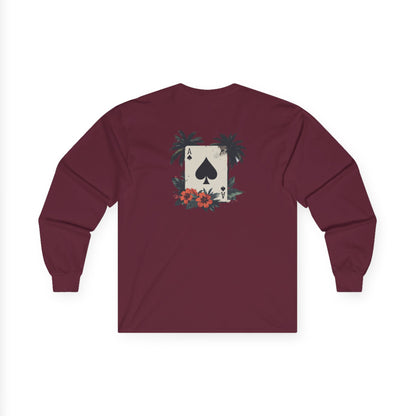 Ace of Spades Palm Tree Heavy Cotton Long Sleeve
