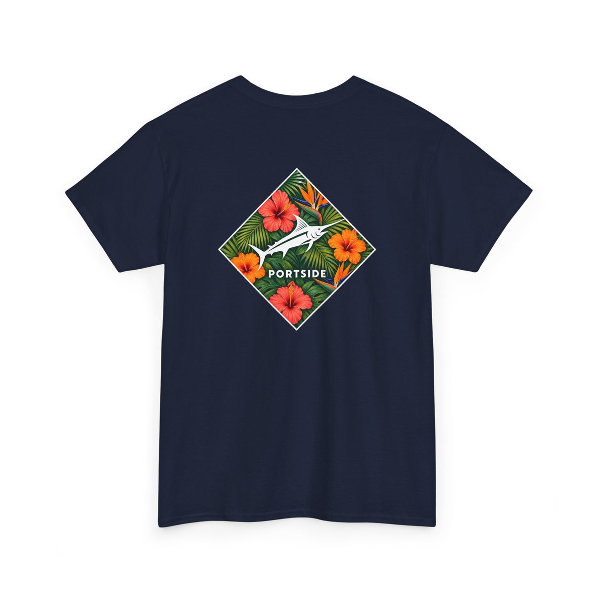 Floral Marlin Heavy Cotton Tee
