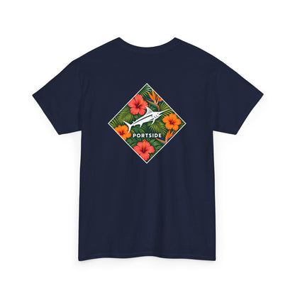 Floral Marlin Heavy Cotton Tee