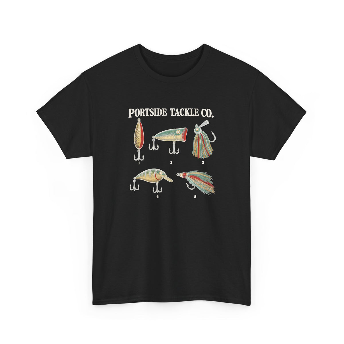 Portside Tackle Co. Lures Heavy Cotton Tee