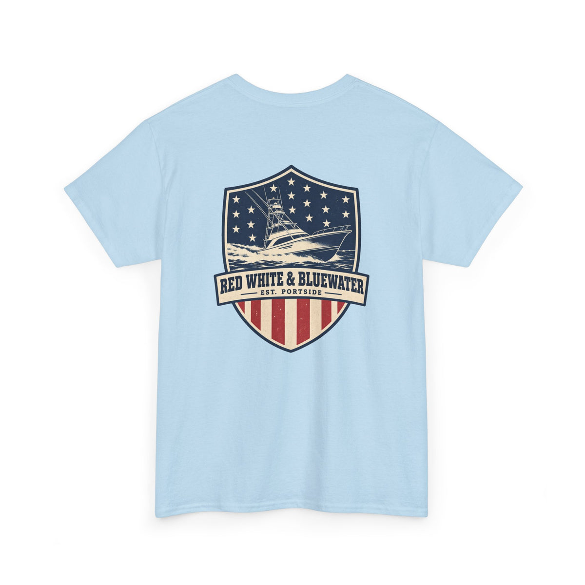 Red White & Bluewater Heavy Cotton Tee