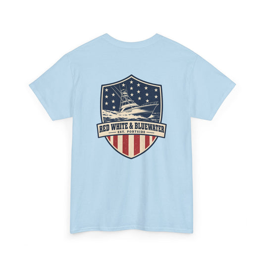 Red White & Bluewater Heavy Cotton Tee