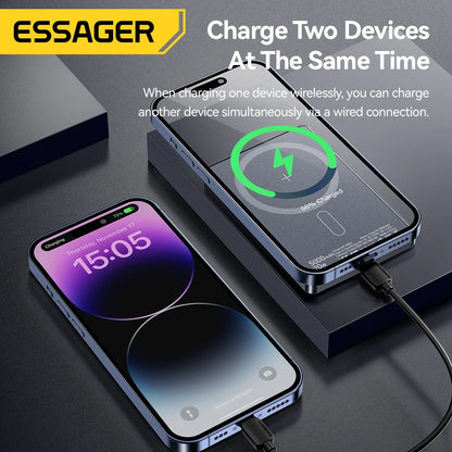 Magnetic 20W Fast-Charge Power Bank, 5000mAh