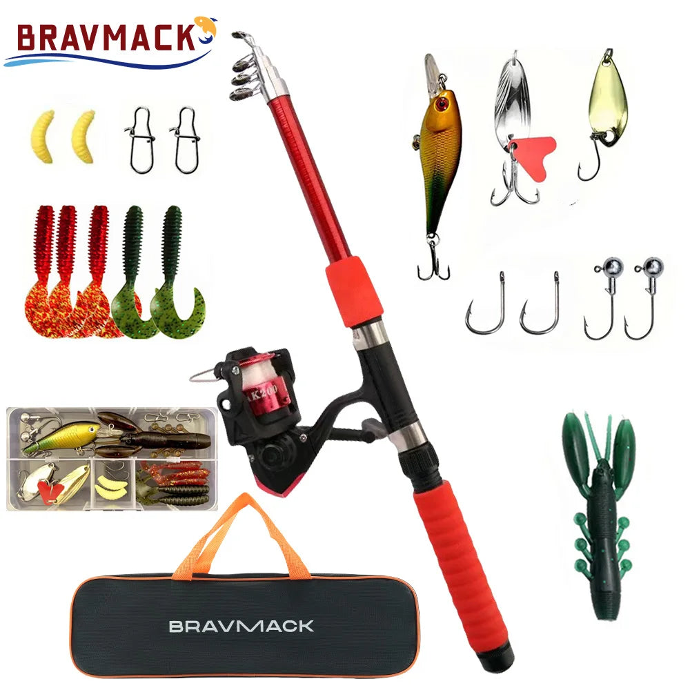 Telescopic Fishing Pole Kit