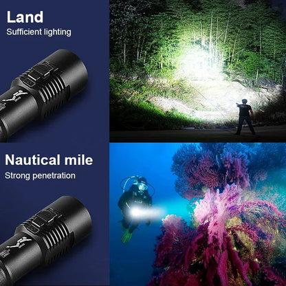 Rechargeable Marine LED Flashlight