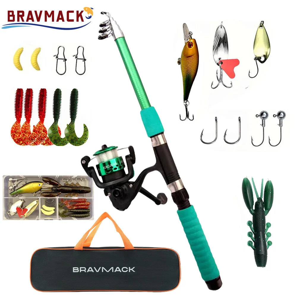 Telescopic Fishing Pole Kit