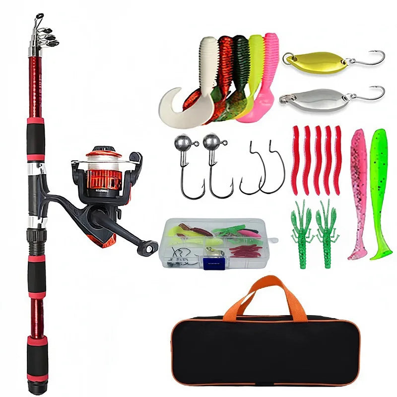 Telescopic Fishing Pole Kit